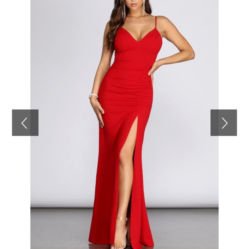 Bright red Windsor dress!